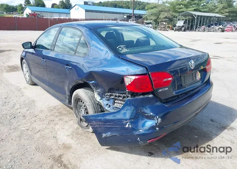 2012 Volkswagen Jetta 2.0L S из США, поврежденный, VIN 3VW2K7AJ2CM319448